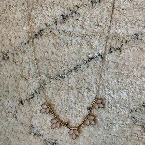 Pink & gold necklace